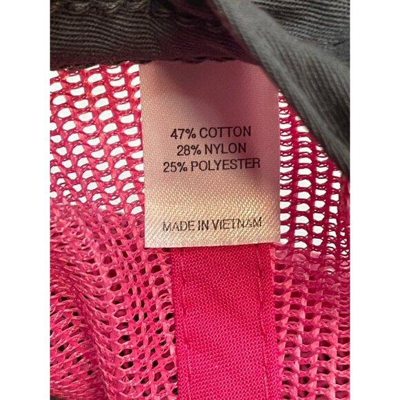 Leupold & Stevens hat cap 7" snap back trucker mesh Optics Hunting gray pink - Picture 8 of 8